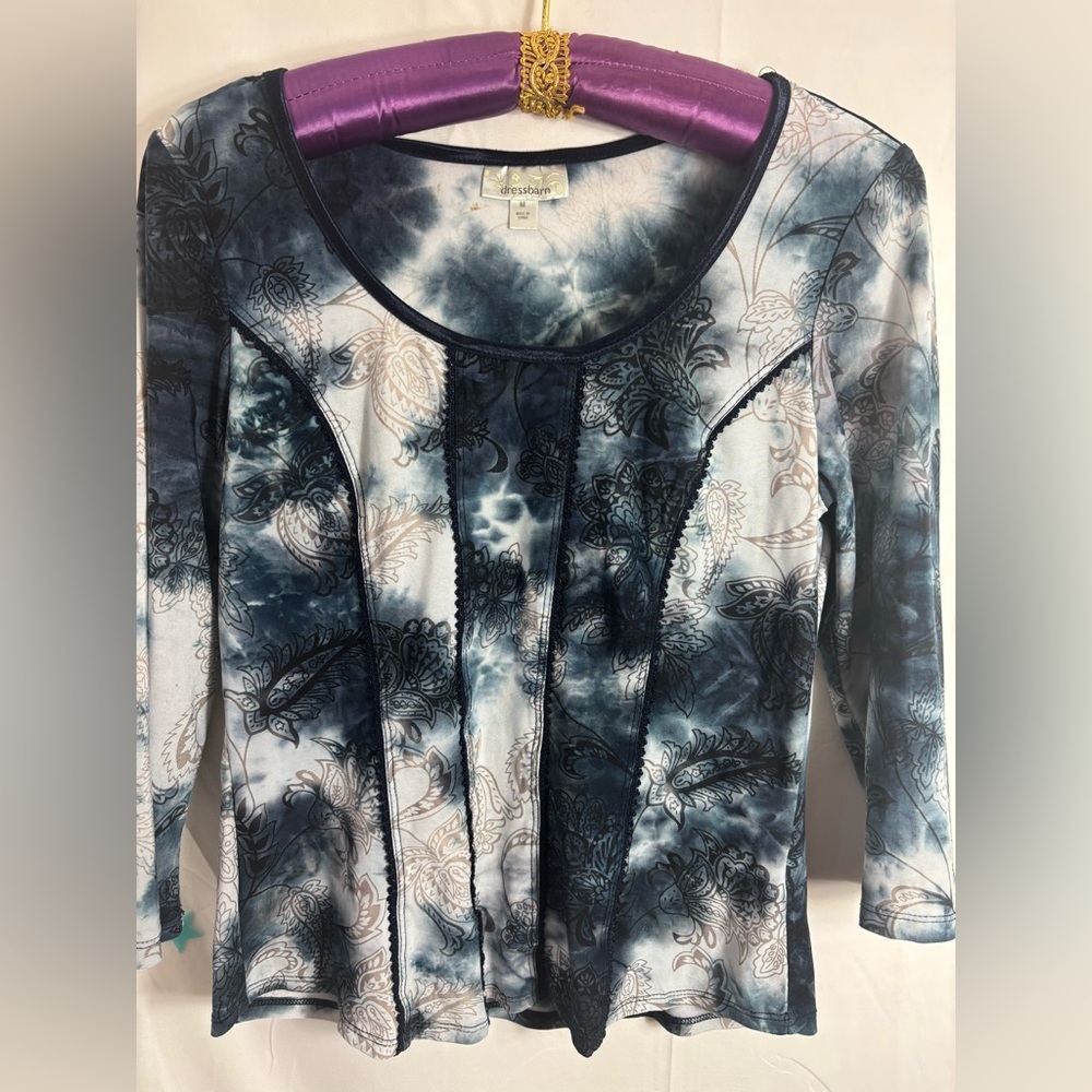 Y2K Dark Fairy Grunge Tie Dye Floral Whimsigoth Women’s Top Size M - Picture 5 of 13